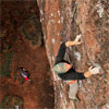 Mickaël Stoeckel dans Contimental, 8a au Krappenfels Lutzelbourg